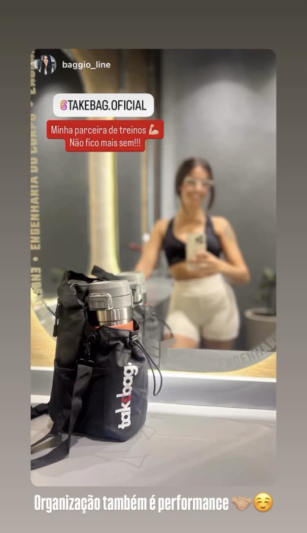 Cliente treinando com a TakeBag