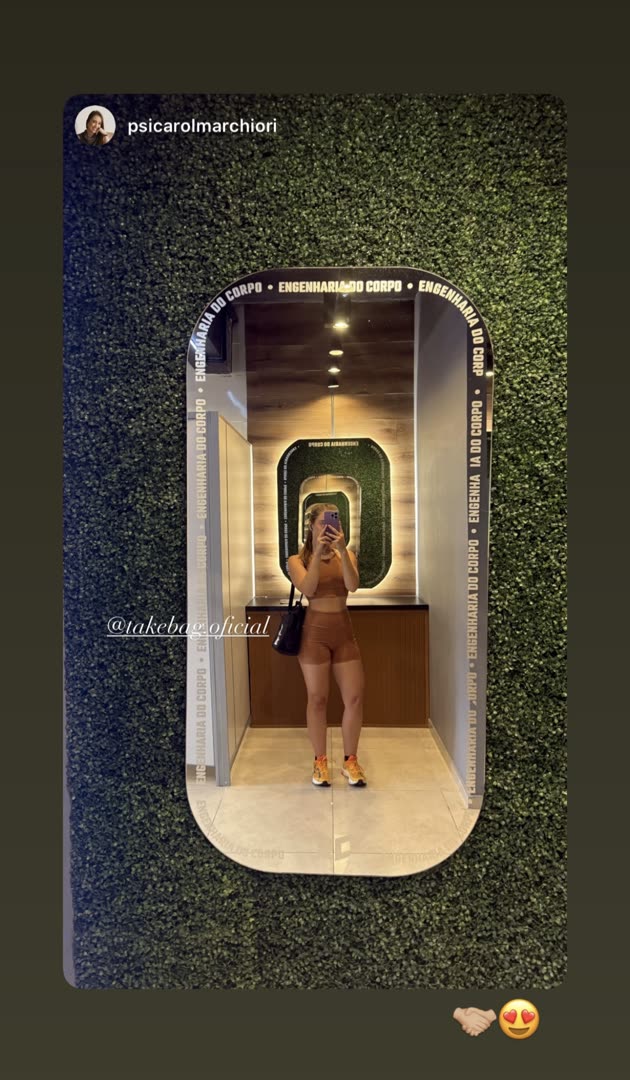 Cliente treinando com a TakeBag