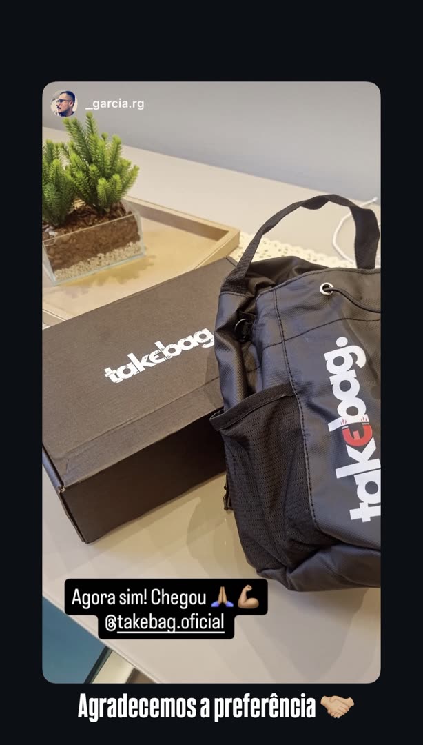 Cliente treinando com a TakeBag