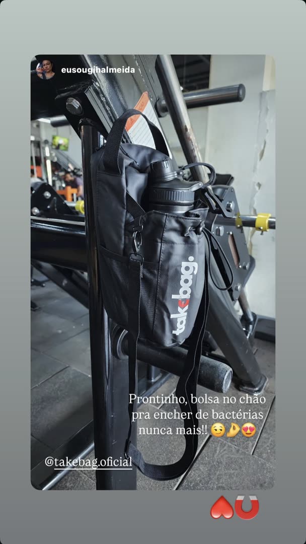 Cliente treinando com a TakeBag
