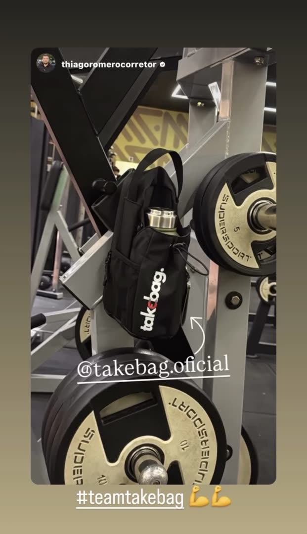 Cliente treinando com a TakeBag
